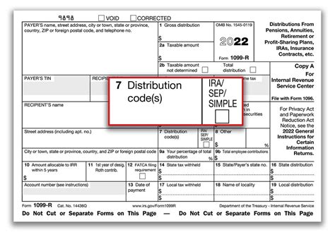 form 1099 box 7 codes